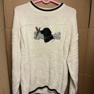 Croft & Barrow Cream Knit Sweater